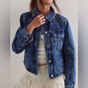 Free People We The Free Jade Denim Jacket Sz M